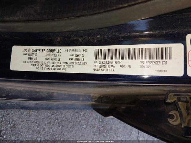 Продажа на аукционе авто 2014 Chrysler 200 Limited, vin: 1C3CCBCG0EN125474, номер лота: 44638345