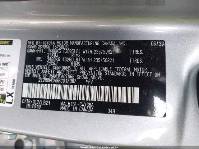 2023 LEXUS RX 350H 2T2BBMCA9PC017387 Photo 8