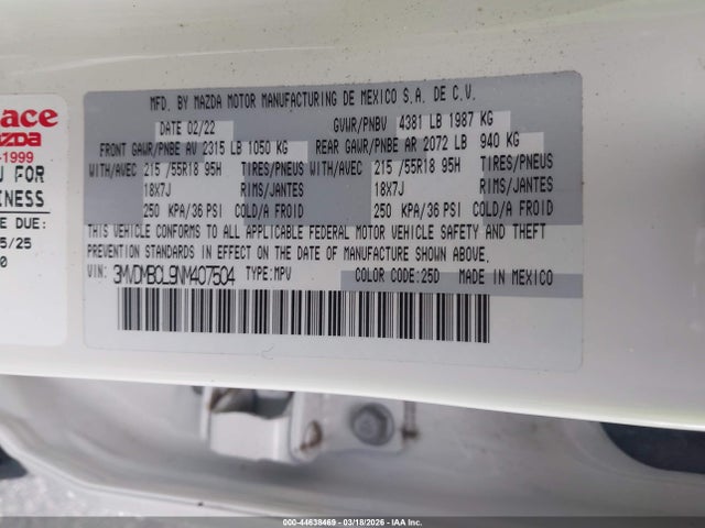 2022 MAZDA CX-30 3MVDMBCL9NM407504 Photo 8