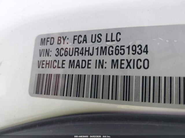 3C6UR4HJ1MG651934 RAM 2500 Tradesman 4x2 8&#039; Box