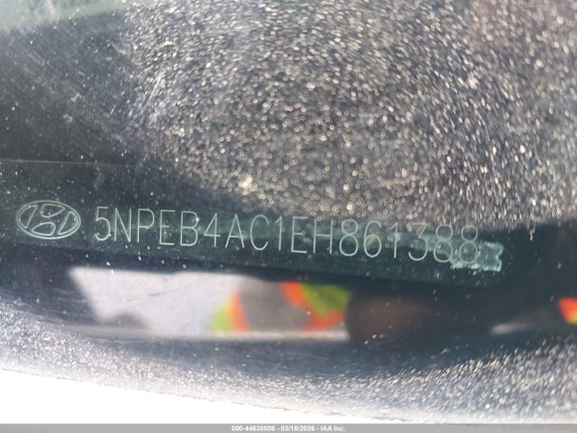 2014 Hyundai Sonata Gls მანქანა იყიდება აუქციონზე, vin: 5NPEB4AC1EH861388, აუქციონის ნომერი: 44638506