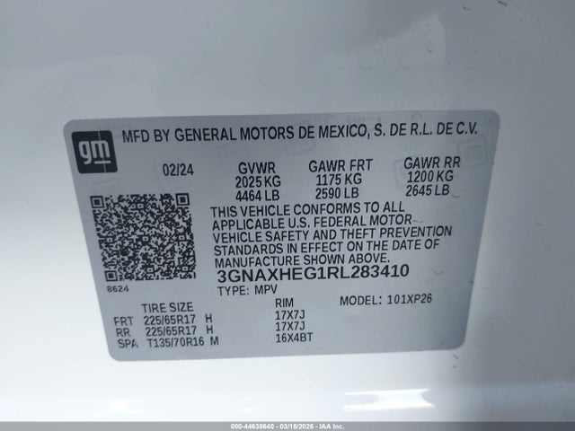 2024 CHEVROLET EQUINOX 3GNAXHEG1RL283410 Photo 8