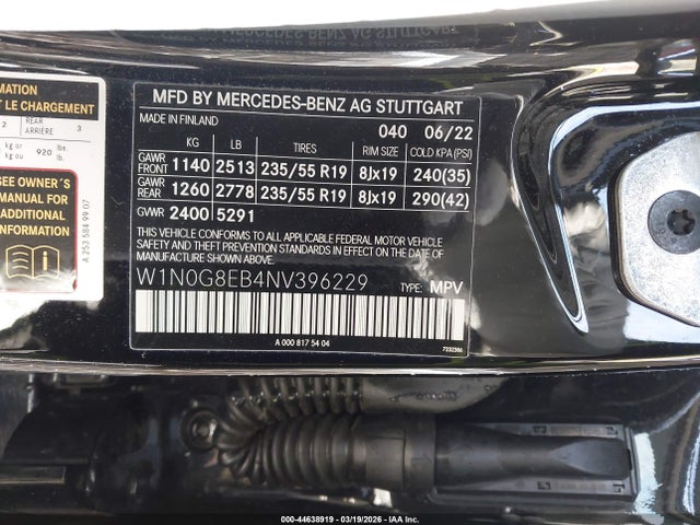 2022 MERCEDES-BENZ GLC 300 W1N0G8EB4NV396229 Photo 8