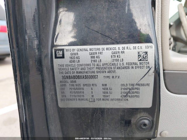 2010 CHEVROLET HHR 3GNBABDBXAS600667 Photo 8