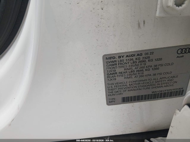 2022 AUDI Q3 WA1DECF32N1131304 Photo 8