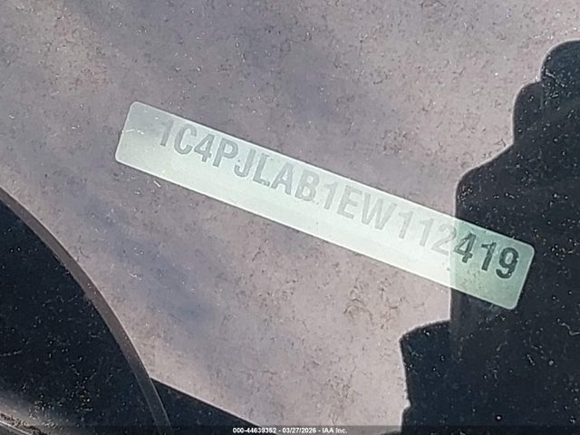 44639352 :رقم المزاد ، 1C4PJLAB1EW112419 vin ، 2014 Jeep Cherokee Sport مزاد بيع