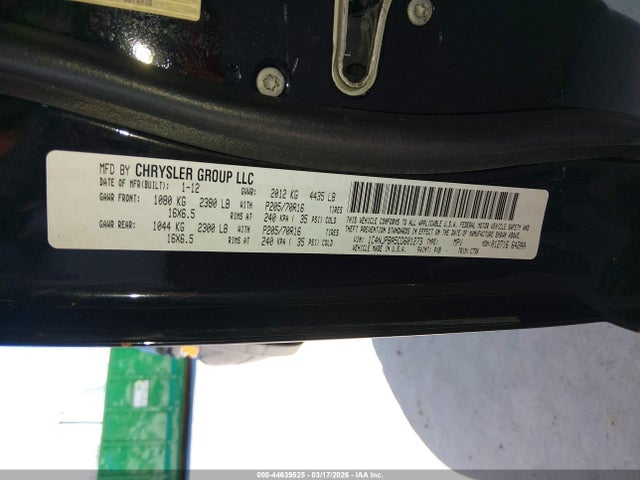 Aukcja sprzedaży 2012 Jeep Patriot Sport, vin: 1C4NJPBA5CD601273, numer aukcji: 44639525