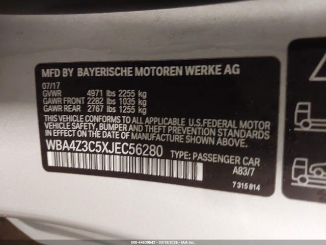 2018 BMW 430I WBA4Z3C5XJEC56280 Photo 8