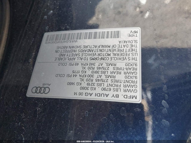 2015 AUDI Q7 WA1LGAFE0FD001419 Photo 8