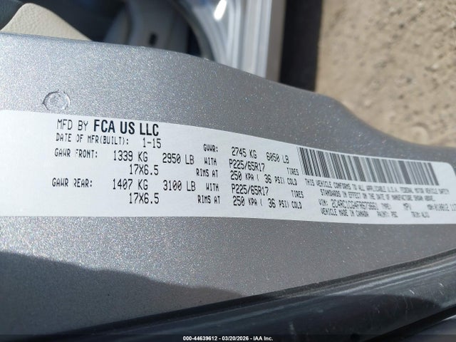 44639612 :رقم المزاد ، 2C4RC1CG4FR673661 vin ، 2015 Chrysler Town & Country Touring-l مزاد بيع