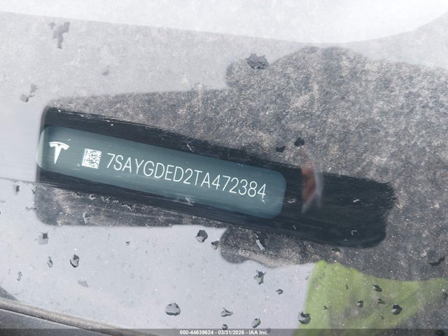 Продажа на аукционе авто 2026 Tesla Model Y Premium Rear-wheel Drive/standard Rear-wheel Drive, vin: 7SAYGDED2TA472384, номер лота: 44639624