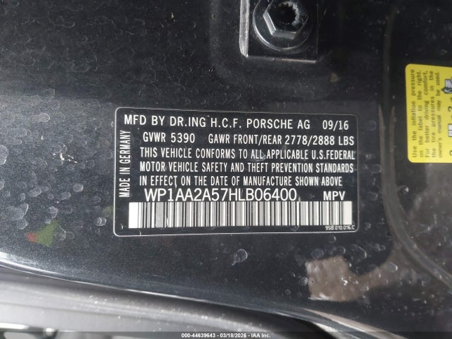 2017 PORSCHE MACAN WP1AA2A57HLB06400 Photo 8