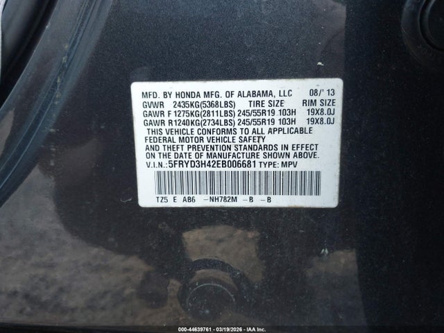 2014 ACURA MDX 5FRYD3H42EB006681 Photo 8