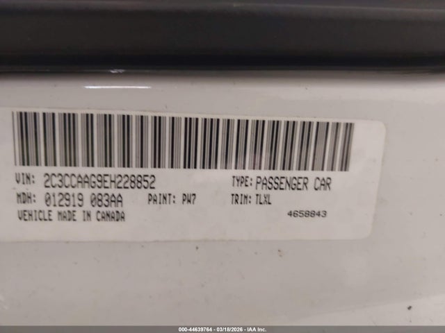 Aukcja sprzedaży 2014 Chrysler 300, vin: 2C3CCAAG9EH228852, numer aukcji: 44639764