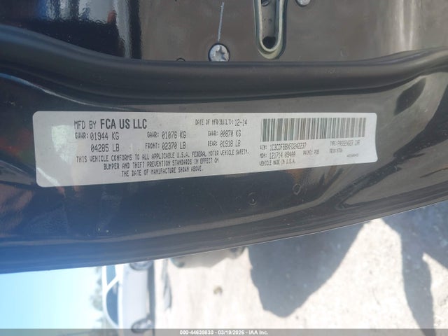 2015 DODGE DART 1C3CDFBBXFD242237 Photo 8