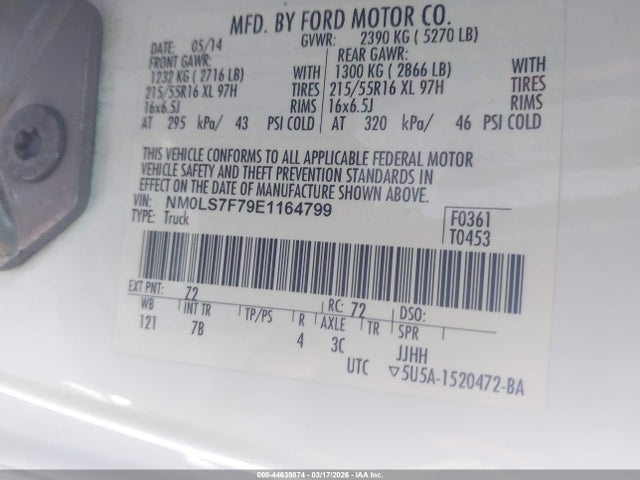 Ford Transit Connect Xlt 2014 NM0LS7F79E1164799 Image 9