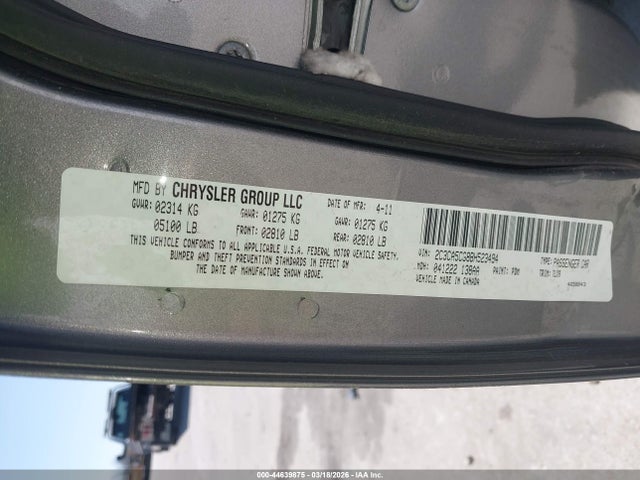 Продажа на аукционе авто 2011 Chrysler 300 Limited, vin: 2C3CA5CG8BH523494, номер лота: 44639875