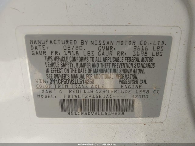 Nissan Kicks Sr Xtronic Cvt 2020 3N1CP5DV2LL514258 Image 9