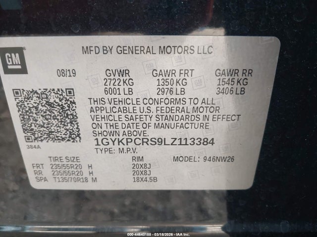 2020 CADILLAC XT6 1GYKPCRS9LZ113384 Photo 8