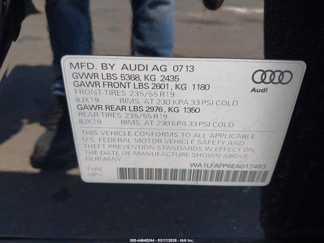 2014 AUDI Q5 WA1LFAFP6EA017483 Photo 8