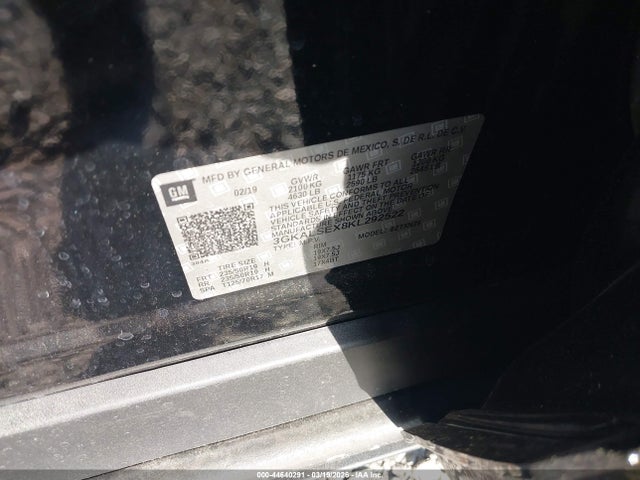 Продажа на аукционе авто 2019 Gmc Terrain Denali, vin: 3GKALSEX8KL292522, номер лота: 44640291