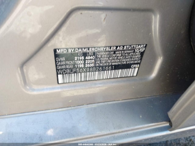 Продаж на аукціоні авто 2008 Mercedes-benz E 350, vin: WDBUF56X98B261661, номер лоту: 44640366