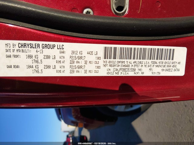 44640567 :رقم المزاد ، 1C4NJPFB9ED515390 vin ، 2014 Jeep Patriot Latitude مزاد بيع