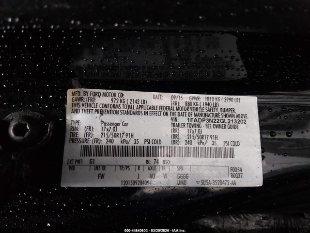 Ford Focus Titanium 2016 1FADP3N22GL213202 Image 9