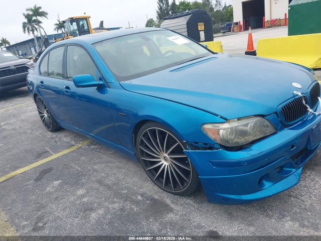 44640607 :رقم المزاد ، WBAHL83517DT09640 vin ، 2007 Bmw 750i مزاد بيع