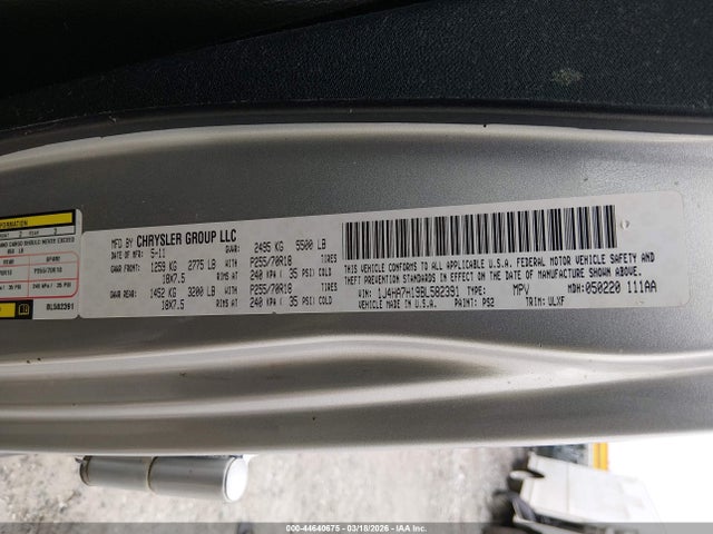 2011 JEEP WRANGLER UNLIMITED 1J4HA7H19BL582391 Photo 8