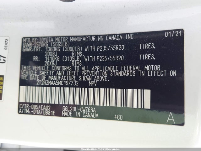 2021 LEXUS RX 350 2T2HZMAA5MC197732 Photo 8