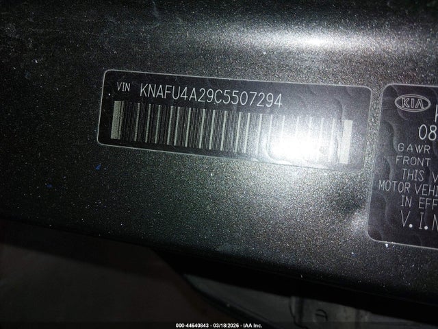 44640843 :رقم المزاد ، KNAFU4A29C5507294 vin ، 2012 Kia Forte Ex مزاد بيع