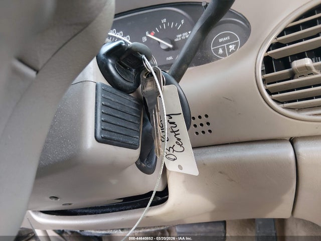 44640852 :رقم المزاد ، 2G4WS52JX31153612 vin ، 2003 Buick Century Custom مزاد بيع