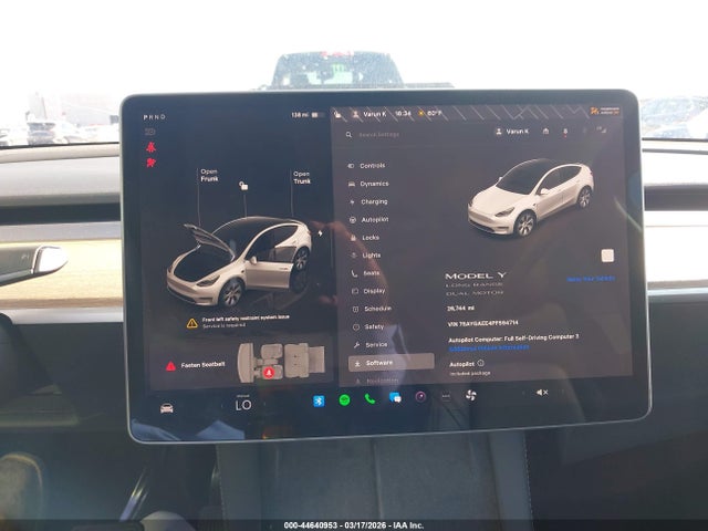 44640953 :رقم المزاد ، 7SAYGAEE4PF594714 vin ، 2023 Tesla Model Y Awd/long Range Dual Motor All-wheel Drive مزاد بيع