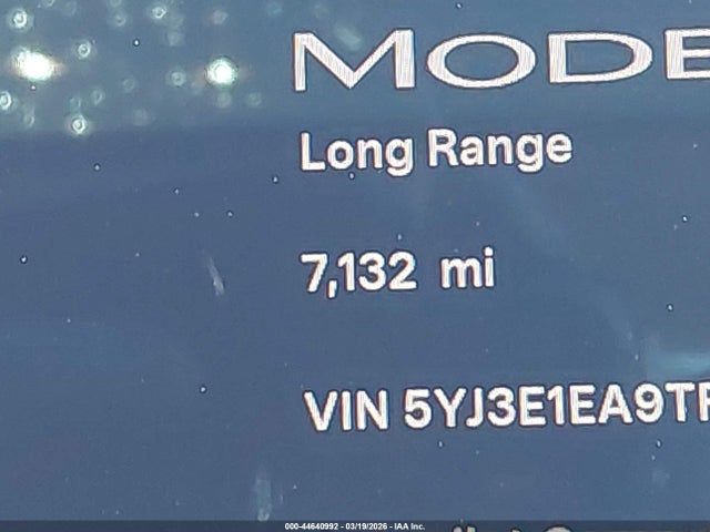 Aukcja sprzedaży 2026 Tesla Model 3 Premium Rear-wheel Drive/standard Rear-wheel Drive, vin: 5YJ3E1EA9TF140138, numer aukcji: 44640992
