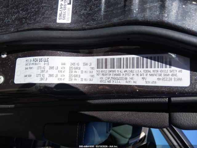 Продаж на аукціоні авто 2016 Jeep Cherokee Altitude, vin: 1C4PJMABXGW333140, номер лоту: 44641038