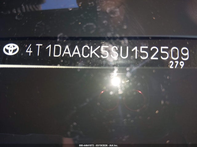 2025 Toyota Camry Xse მანქანა იყიდება აუქციონზე, vin: 4T1DAACK5SU152509, აუქციონის ნომერი: 44641072