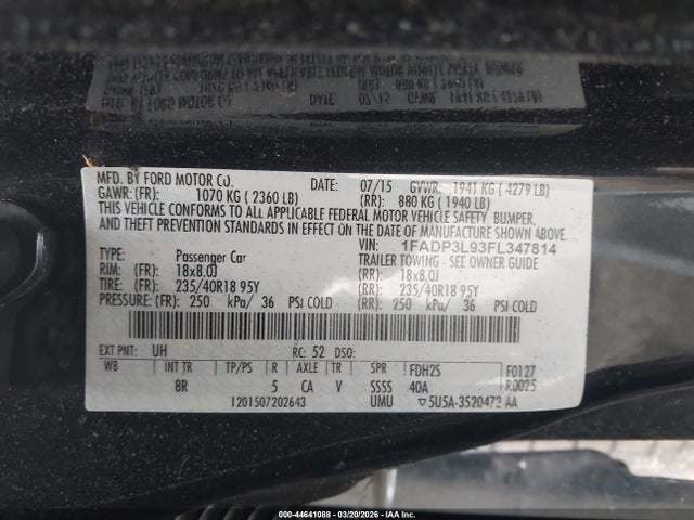 2015 FORD FOCUS ST 1FADP3L93FL347814 Photo 8