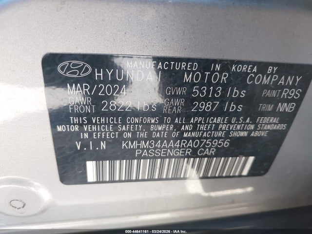 2024 HYUNDAI IONIQ 6 KMHM34AA4RA075956 Photo 8