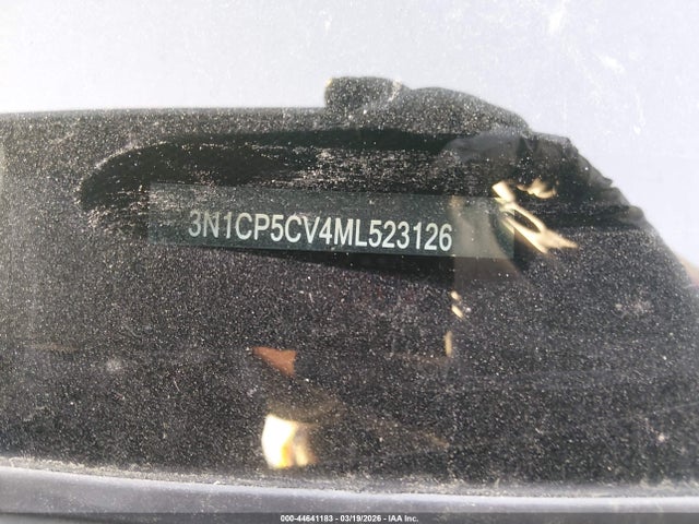44641183 :رقم المزاد ، 3N1CP5CV4ML523126 vin ، 2021 Nissan Kicks Sv Xtronic Cvt مزاد بيع