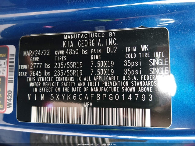 5XYK6CAF8PG014793 KIA Sportage X-line