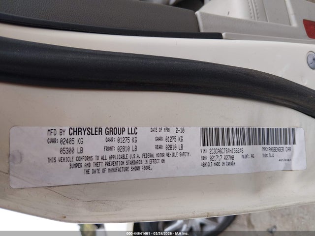 Aukcja sprzedaży 2010 Chrysler 300c Hemi, vin: 2C3CA6CT6AH158248, numer aukcji: 44641461