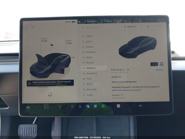 Продаж на аукціоні авто 2024 Tesla Model 3 Long Range Dual Motor All-wheel Drive/rear-wheel Drive, vin: 5YJ3E1EA2RF862463, номер лоту: 44641556