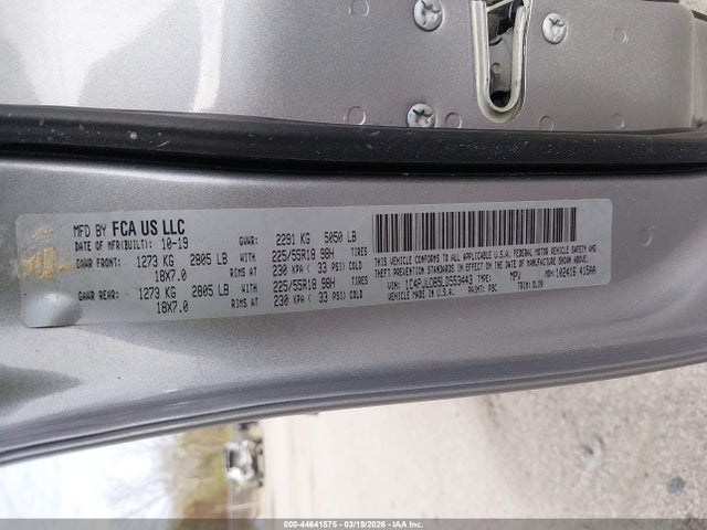 Продаж на аукціоні авто 2020 Jeep Cherokee Limited Fwd, vin: 1C4PJLDB5LD553443, номер лоту: 44641575