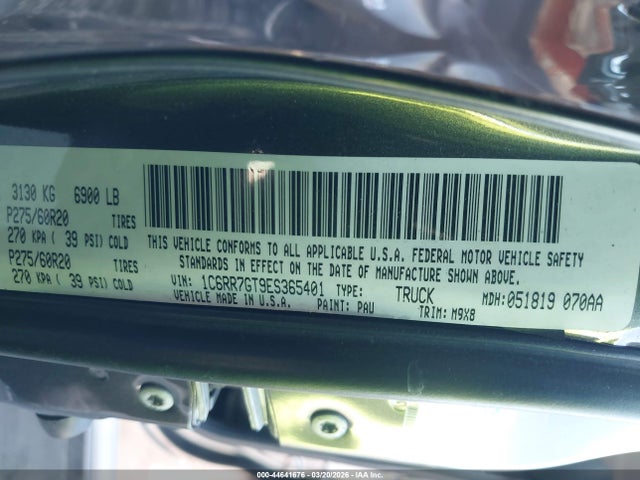 1C6RR7GT9ES365401 RAM 1500 Big Horn