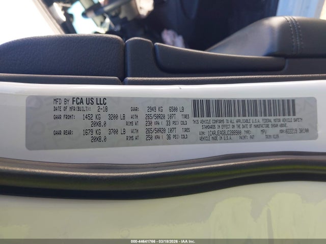 2018 JEEP GRAND CHEROKEE 1C4RJEAG8JC288900 Photo 8