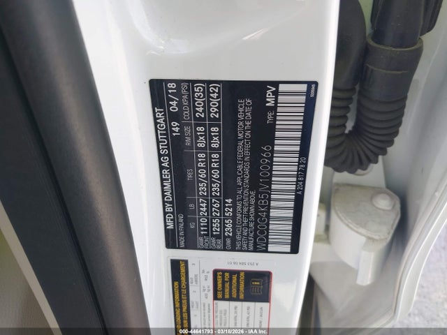 Продажа на аукционе авто 2018 Mercedes-benz Glc 300 4matic, vin: WDC0G4KB5JV100966, номер лота: 44641793