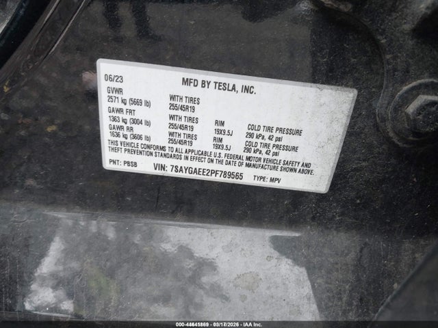 Aukcja sprzedaży 2023 Tesla Model Y Awd/long Range Dual Motor All-wheel Drive, vin: 7SAYGAEE2PF789565, numer aukcji: 44641869