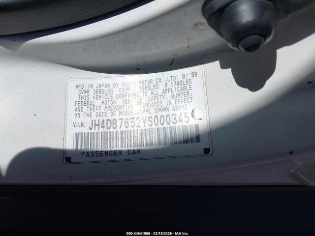 2000 ACURA INTEGRA JH4DB7652YS000345 Photo 8