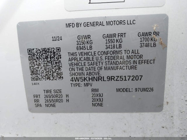 4W5KHNRL9RZ517207 Acura Zdx A-spec